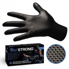 Set 50 bucati Manusi Nitril Velo Strong Negru, marimea L/XL 